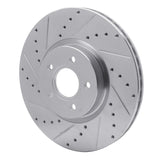 Dynamic Friction 2004-2019 Ford Escape Front Left Drilled & Slotted Silver Brake Rotor by Dynamic Friction Company 631-54070L
