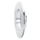 Dynamic Friction 2013-2020 Ford Fusion Rear Right Drilled & Slotted Silver Brake Rotor by Dynamic Friction Company 631-54072R