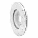 Dynamic Friction 2013-2020 Ford Fusion Front Right Drilled & Slotted Silver Brake Rotor by Dynamic Friction Company 631-54073R