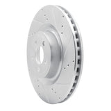 Dynamic Friction 2015-2023 Ford Mustang Front Right Drilled & Slotted Silver Brake Rotor by Dynamic Friction Company 631-54079R