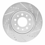 Dynamic Friction 2004-2007 Ford Freestar Front Left Drilled & Slotted Silver Brake Rotor by Dynamic Friction Company 631-54086L