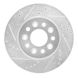 Dynamic Friction 2004-2007 Ford Freestar Front Left Drilled & Slotted Silver Brake Rotor by Dynamic Friction Company 631-54086L