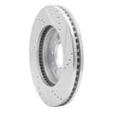 Dynamic Friction 2004-2007 Ford Freestar Front Left Drilled & Slotted Silver Brake Rotor by Dynamic Friction Company 631-54086L