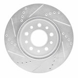 Dynamic Friction 2004-2007 Ford Freestar Front Right Drilled & Slotted Silver Brake Rotor by Dynamic Friction Company 631-54086R
