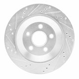 Dynamic Friction 2004-2007 Ford Freestar Rear Right Drilled & Slotted Silver Brake Rotor by Dynamic Friction Company 631-54087R