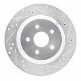 Dynamic Friction 2004-2007 Ford Freestar Rear Right Drilled & Slotted Silver Brake Rotor by Dynamic Friction Company 631-54087R