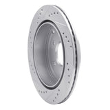 Dynamic Friction 2007-2010 Ford Edge Rear Right Drilled & Slotted Silver Brake Rotor by Dynamic Friction Company 631-54090R