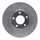 Dynamic Friction 2007-2008 Ford Edge Front Left Drilled & Slotted Silver Brake Rotor by Dynamic Friction Company 631-54091L