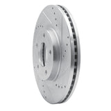 Dynamic Friction 2007-2008 Ford Edge Front Right Drilled & Slotted Silver Brake Rotor by Dynamic Friction Company 631-54091R