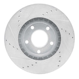 Dynamic Friction 2007-2008 Ford Edge Front Right Drilled & Slotted Silver Brake Rotor by Dynamic Friction Company 631-54091R