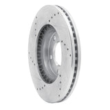 Dynamic Friction 2007-2008 Ford Edge Front Right Drilled & Slotted Silver Brake Rotor by Dynamic Friction Company 631-54091R