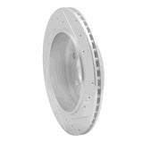 Dynamic Friction 2010-2011 Ford Ranger (USA/Canada) Rear Left Drilled & Slotted Silver Brake Rotor by Dynamic Friction Company 631-54092L