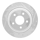 Dynamic Friction 2010-2011 Ford Ranger (USA/Canada) Rear Right Drilled & Slotted Silver Brake Rotor by Dynamic Friction Company 631-54092R