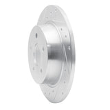 Dynamic Friction 2013-2018 Ford Transit Connect Rear Left Drilled & Slotted Silver Brake Rotor by Dynamic Friction Company 631-54093L