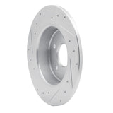 Dynamic Friction 2013-2018 Ford Transit Connect Rear Right Drilled & Slotted Silver Brake Rotor by Dynamic Friction Company 631-54093R