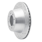 R1 Concepts 1968-1976 Ford E-350 Econoline Front Right Drilled & Slotted Silver Brake Rotor