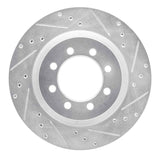 R1 Concepts 1968-1976 Ford E-350 Econoline Front Right Drilled & Slotted Silver Brake Rotor