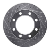 R1 Concepts 1976-1979 Ford F-250 4WD (Excl Super Duty) Front Left Drilled & Slotted Silver Brake Rotor by R1 Concepts 631-54103L