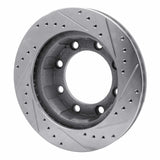 R1 Concepts 1976-1979 Ford F-250 4WD (Excl Super Duty) Front Left Drilled & Slotted Silver Brake Rotor by R1 Concepts 631-54103L