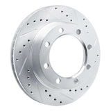 R1 Concepts 1977-1979 Ford F-250 4WD (Excl Super Duty) Front Right Drilled & Slotted Silver Brake Rotor by R1 Concepts 631-54104R