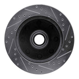 R1 Concepts 1980-1985 Ford E-250 Econoline Club Wagon Front Left Drilled & Slotted Silver Brake Rotor