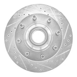 R1 Concepts 1980-1985 Ford F-250 2WD (Excl Super Duty) Front Right Drilled & Slotted Silver Brake Rotor by R1 Concepts 631-54106R