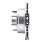 R1 Concepts 1980-1985 Ford F-250 2WD (Excl Super Duty) Front Right Drilled & Slotted Silver Brake Rotor by R1 Concepts 631-54106R
