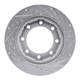 R1 Concepts 1980-1994 Ford F-250 4WD (Excl Super Duty) Front Left Drilled & Slotted Silver Brake Rotor by R1 Concepts 631-54108L