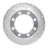 R1 Concepts 1980-1994 Ford F-350 4WD (Excl Super Duty) Front Right Drilled & Slotted Silver Brake Rotor by R1 Concepts 631-54108R