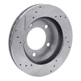R1 Concepts 1976-1993 Ford F-150 4WD Front Right Drilled & Slotted Silver Brake Rotor by R1 Concepts 631-54109R