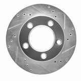 R1 Concepts 1976-1993 Ford F-150 4WD Front Right Drilled & Slotted Silver Brake Rotor by R1 Concepts 631-54109R