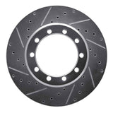 R1 Concepts 1988-1998 Ford F59 Commercial Stripped Chassis Rear Left/Front Left Drill & Slot Silver Brake Rotor by R1 Concepts 631-54112L