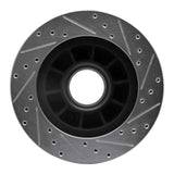 R1 Concepts 1986-1988 Ford F-150 4WD Front Left Drilled & Slotted Silver Brake Rotor by R1 Concepts 631-54113L