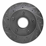 R1 Concepts 1986-1988 Ford F-150 4WD Front Left Drilled & Slotted Silver Brake Rotor by R1 Concepts 631-54113L