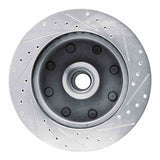 R1 Concepts 1980-1985 Ford F-250 2WD (Excl Super Duty) Front Left Drilled & Slotted Silver Brake Rotor by R1 Concepts 631-54115L