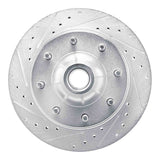 R1 Concepts 1980-1985 Ford F-250 2WD (Excl Super Duty) Front Left Drilled & Slotted Silver Brake Rotor by R1 Concepts 631-54115L
