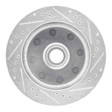 R1 Concepts 1986-1994 Ford E-250 Econoline Front Left Drilled & Slotted Silver Brake Rotor by R1 Concepts 631-54118L