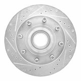 R1 Concepts 1986-1994 Ford E-250 Econoline Front Left Drilled & Slotted Silver Brake Rotor by R1 Concepts 631-54118L