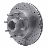 R1 Concepts 1986-1994 Ford F-250 2WD (Excl Super Duty) Front Right Drilled & Slotted Silver Brake Rotor by R1 Concepts 631-54118R