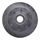R1 Concepts 1986-1994 Ford F-250 2WD (Excl Super Duty) Front Right Drilled & Slotted Silver Brake Rotor by R1 Concepts 631-54118R
