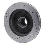 R1 Concepts 1986-1994 Ford F-250 2WD (Excl Super Duty) Front Right Drilled & Slotted Silver Brake Rotor by R1 Concepts 631-54118R