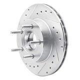 R1 Concepts 1990-1994 Ford Explorer Front Left Drilled & Slotted Silver Brake Rotor by R1 Concepts 631-54119L