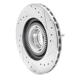 R1 Concepts 1993-1994 Ford Explorer Front Left Drilled & Slotted Silver Brake Rotor by R1 Concepts 631-54125L