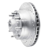R1 Concepts 1992-1994 Ford E-350 Econoline Front Left Drilled & Slotted Silver Brake Rotor by R1 Concepts 631-54127L