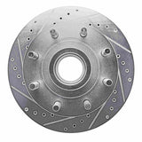 R1 Concepts 1994-1994 Ford E-350 Econoline Front Left Drilled & Slotted Silver Brake Rotor by R1 Concepts 631-54128L