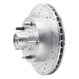 R1 Concepts 1994-2003 Ford F-150 RWD Front Left Drilled & Slotted Silver Brake Rotor by R1 Concepts 631-54130L
