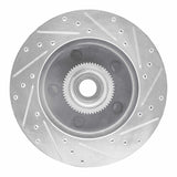 R1 Concepts 1994-2003 Ford F-150 RWD Front Left Drilled & Slotted Silver Brake Rotor by R1 Concepts 631-54130L