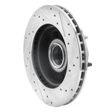 R1 Concepts 1994-2003 Ford F-150 RWD Front Left Drilled & Slotted Silver Brake Rotor by R1 Concepts 631-54130L