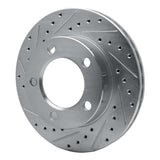 R1 Concepts 1994-1996 Ford Bronco Front Left Drilled & Slotted Silver Brake Rotor by R1 Concepts 631-54131L