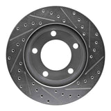 R1 Concepts 1994-1996 Ford Bronco Front Left Drilled & Slotted Silver Brake Rotor by R1 Concepts 631-54131L